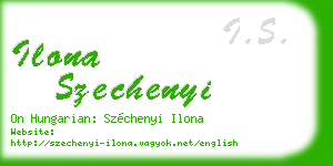 ilona szechenyi business card